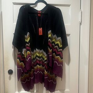 Missoni for Target Black and White poncho